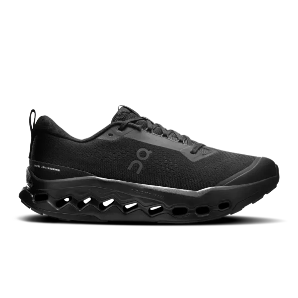 On Men's Cloudsurfer Trail 2 Black | Eclipse