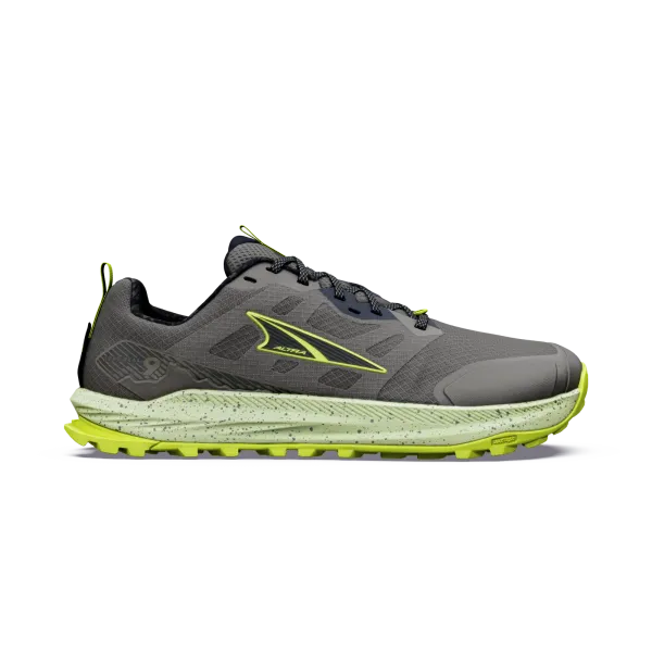 Altra Men's LONE PEAK 9 Dark Gull Gray/Black/Lime