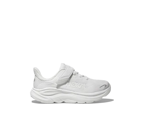 Hoka KID'S CLIFTON 10_LITTLE KIDS WHITE / WHITE