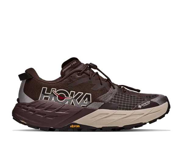 Hoka Men's SPEEDGOAT 7 GTX SPICED CHOCOLATE / RIVER ROCK GREY