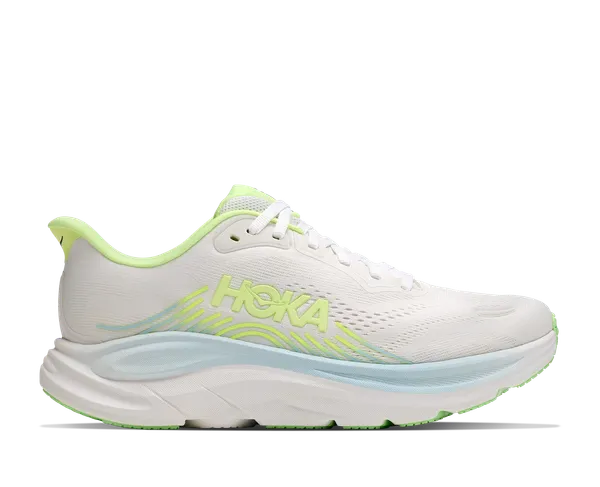 Hoka Women's CLIFTON 11 X-WIDE FROST / NEON YUZU