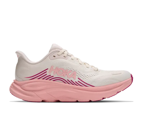 Hoka Women's CLIFTON 11 X-WIDE ROSE CREAM / DEWY PINK